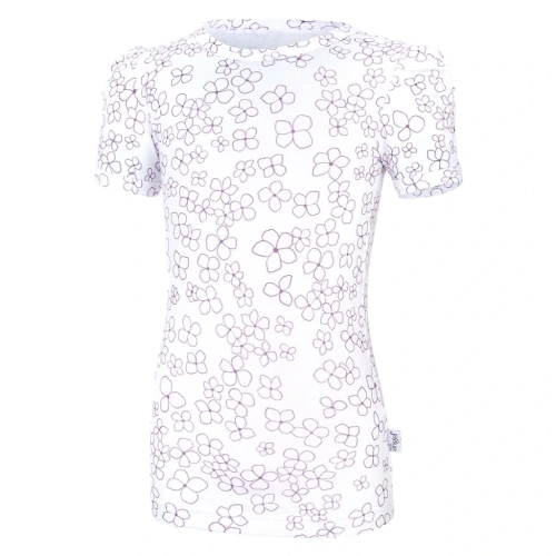 LITTLE ANGEL tričko tenké TISK KR Outlast® bílá kytičky