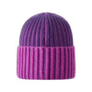 REIMA dětská čepice vlněná Veikee plum purple (1)