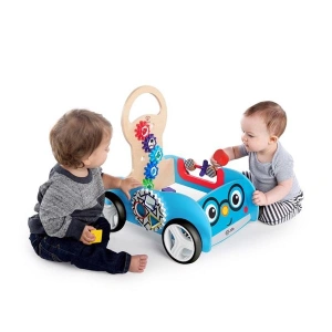 BABY EINSTEIN Dřevěná aktivní vlečka Discovery Buggy HAPE 12m+ (3)