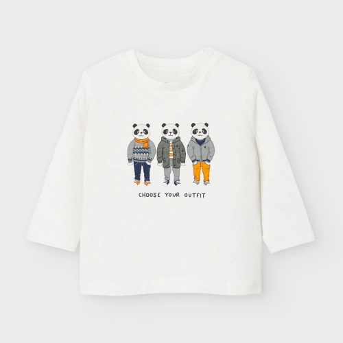 MAYORAL chlapecké tričko DR panda béžová