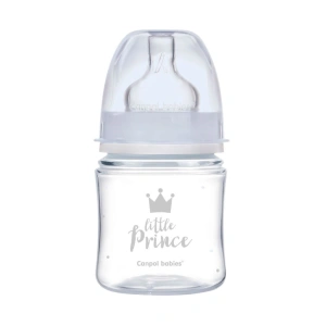 CANPOL BABIES lahev se širokým hrdlem Royal baby modrá 120ml