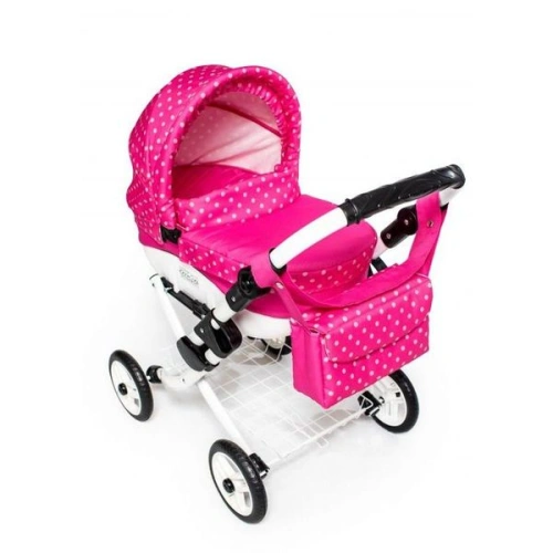 JASMINE kočárek pro panenky Kids 09 růžový puntík