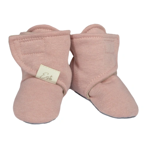 ESITO capáčky barefoot WarmKeeper Zoe Cameo pin růžová