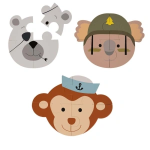 BO JUNGLE pěnové puzzle B-animal Monkey, Bear, Koala