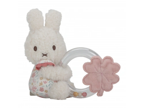 LITTLE DUTCH chrastítko s korálky králíček Miffy Lucky Blossom