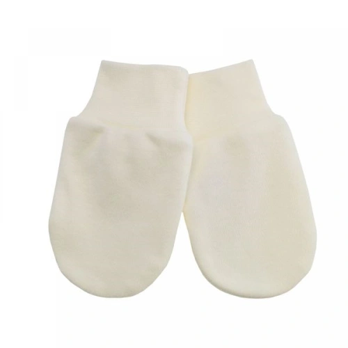 ESITO Rukavice bavlna jednobarevné, Barva smetanová, Velikost 56 - 68