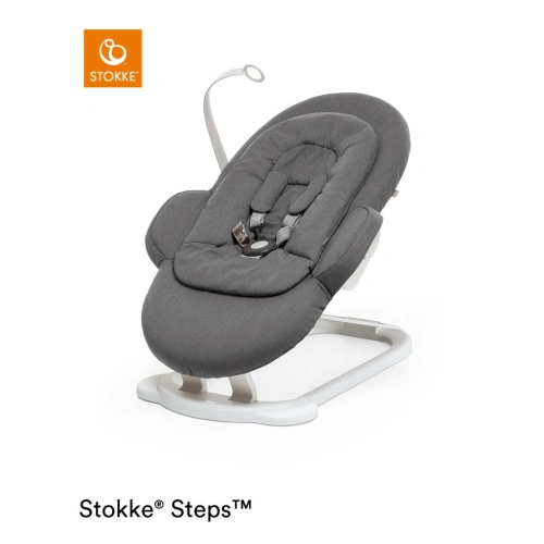 STOKKE Steps Bouncer Deep Grey White Chassis