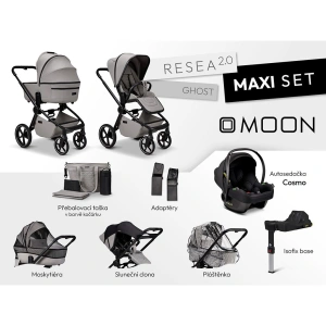 MOON kombinovaný kočárek Resea 2.0 Maxi set MOON kombinovaný kočárek Resea 2.0 Maxi set