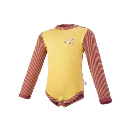 LITTLE ANGEL Body smyk DR Outlast® pruh bordóoliva