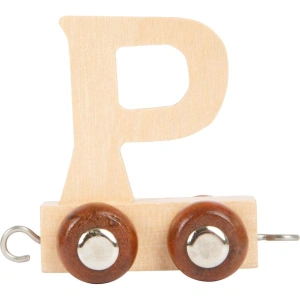 SMALL FOOT Dřevěný vláček vláčkodráhy abeceda písmeno P