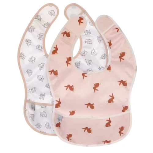LÄSSIG Set 2 ks bryndáků Lightweight Bib Little Forest