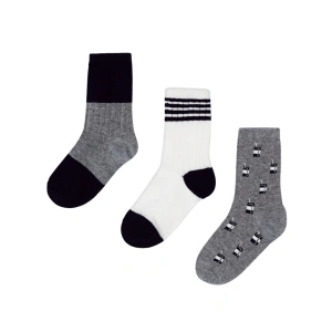 MAYORAL chlapecké ponožky set 3 páry šedá EU 23-26, vel. 104 cm
