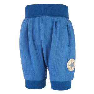 LITTLE ANGEL šortky tenké harémky denim vel. 104 cm