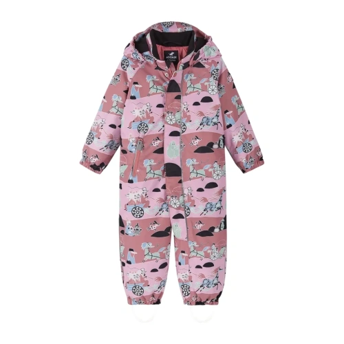 REIMA zimní overal membránový Moomin Puhuri rose blush