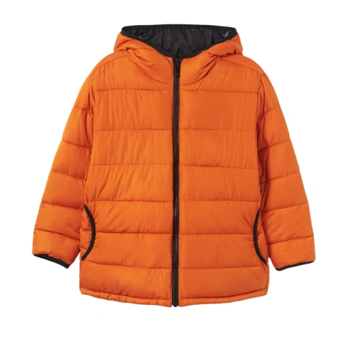 MAYORAL chlapecká oboustranná bunda černá, oranžová