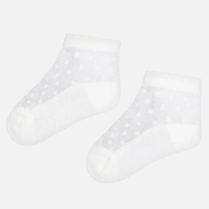 MAYORAL dívčí jemné ponožky puntík béžová - 80 cm