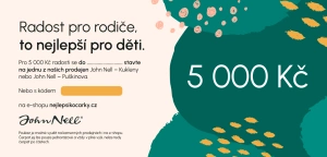 JOHN NELL poukázka v hodnotě 5 000 Kč