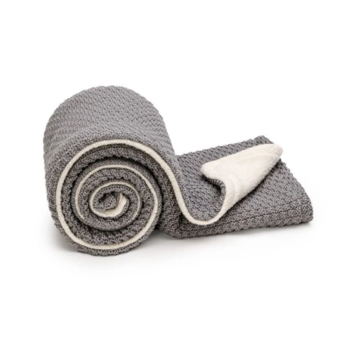 T-TOMI Pletená deka WARM Cloud Grey