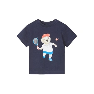 MAYORAL chlapecké tričko KR pes tenista, tmavě modrá - 80 cm