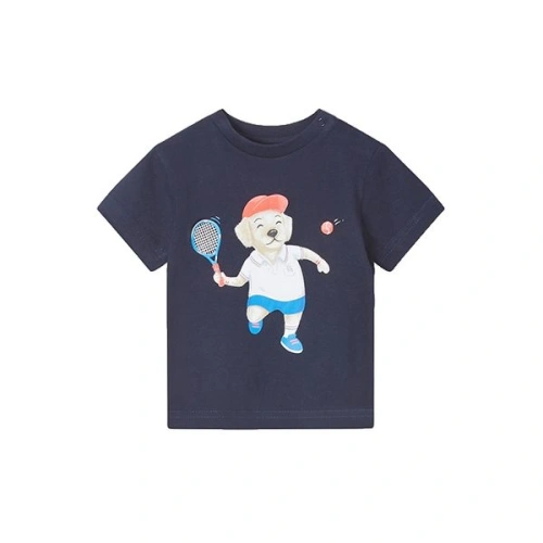 MAYORAL chlapecké tričko KR pes tenista, tmavě modrá