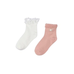 MAYORAL dívčí ponožky set 2 páry růžová EU 19-22