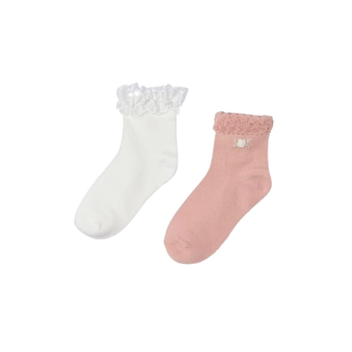 MAYORAL dívčí ponožky set 2 páry růžová