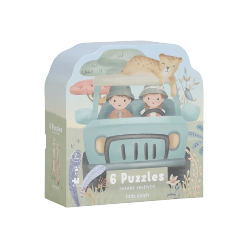 LITTLE DUTCH puzzle 6v1 Safari Friends