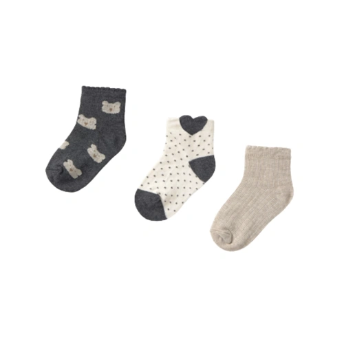 MAYORAL dětské ponožky 3ks béžová, šedá