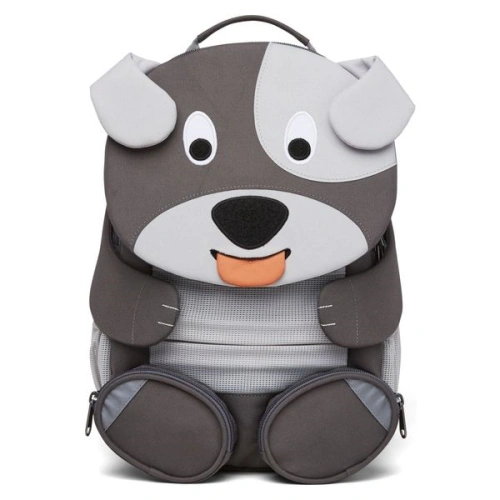 AFFENZAHN dětský batoh do školky Large Friend Dog- grey