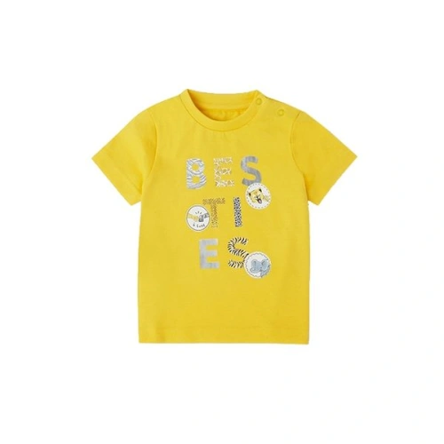 MAYORAL chlapecké tričko KR nápis, žlutá