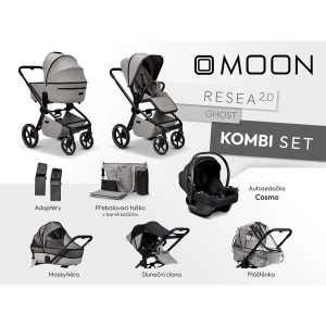 MOON kombinovaný kočárek Resea 2.0 Kombi set
