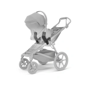 THULE Urban Glide 4-wheel Dark Slate magnetická spona + korba Tinted Taupe + autosedačka Maple + báze Alfi + fusak Elements M/L + adaptér MC (18)