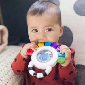 BABY EINSTEIN hračka senzorická chrastítko a kousátko bez BPA Outstanding Opus 3m+ (1)