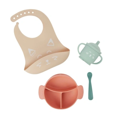 BABYMOOV Silikonová jídelní sada LEARN´ISY KIT