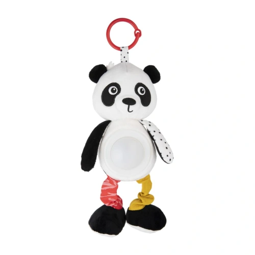 CANPOL BABIES hračka závěsná senzorická s melodiemi a lampičkou BabiesBoo panda