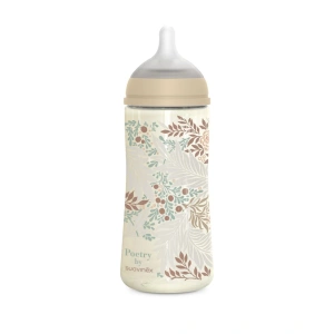 SUAVINEX kojenecká láhev Poetry fyziologická 360ml průtok L (1)