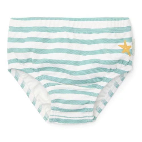 LITTLE DUTCH dětské plenkové plavky Stripes Surf Blue