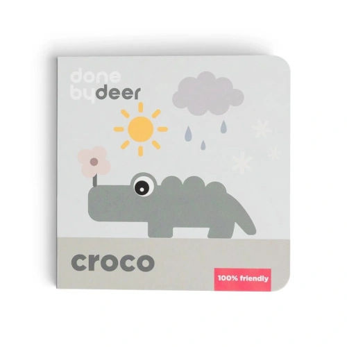 DONE BY DEER aktivní knížka Croco Seasons mix barev