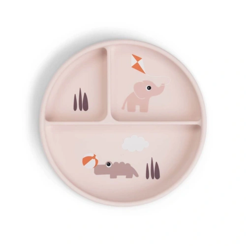 DONE BY DEER Stick and stay jídelní talíř Playground