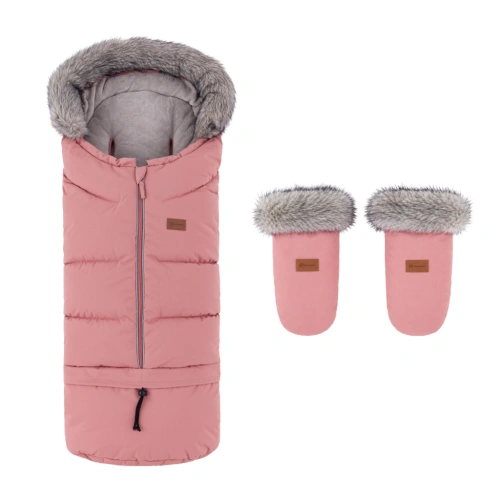 PETITE&MARS set zimní fusak Arctic 4v1 + rukavice na kočárek Fjora