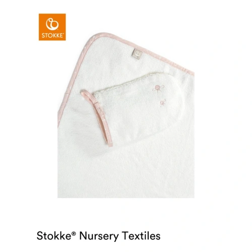STOKKE Osuška s kapucí Pink Bee OCS