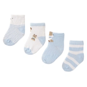 MAYORAL chlapecké ponožky set 4ks modrá, bílá