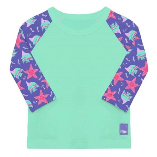 BAMBINO MIO Dětské tričko do vody s rukávem, UV 50+, Violet, vel XL