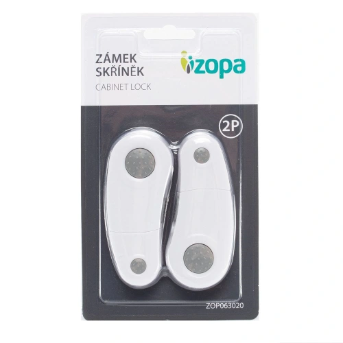 ZOPA Zámek skříněk 2ks, white/grey