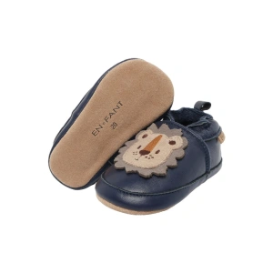 EN FANT kožené capáčky Dark Navy Black Iris (2)