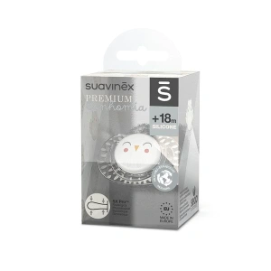 SUAVINEX Dudlík fyziologický Bonhomia +18 m sovička (2)