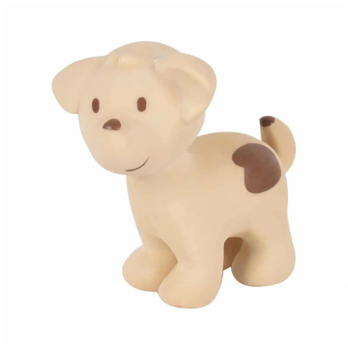 TIKIRI kousátko a chrastítko z přírodní gumy Farm Pejsek