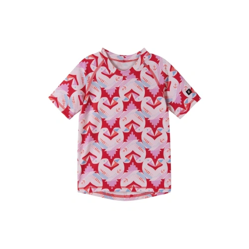 REIMA dětské koupací tričko Pulikoi Misty Red