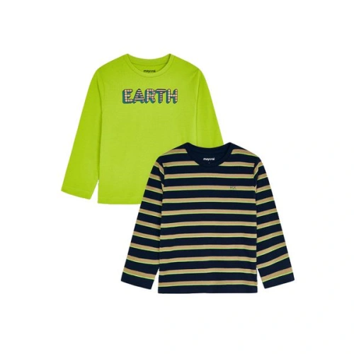 MAYORAL chlapecké tričko 2ks Earth zelená