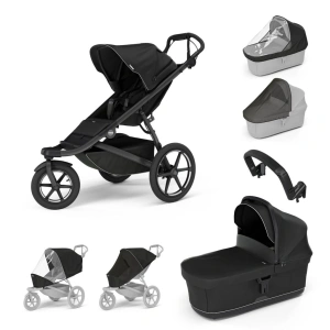 THULE Urban Glide 3 Black + korba + pláštěnka + moskytiéra + madlo + pláštěnka a moskytiéra na korbu THULE Urban Glide 3 Black + korba + pláštěnka + moskytiéra + madlo + pláštěnka a moskytiéra na korbu